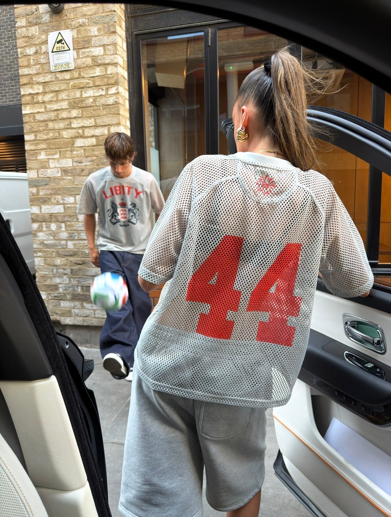 LIBITY ENGLAND MESH JERSEY (GREY)
