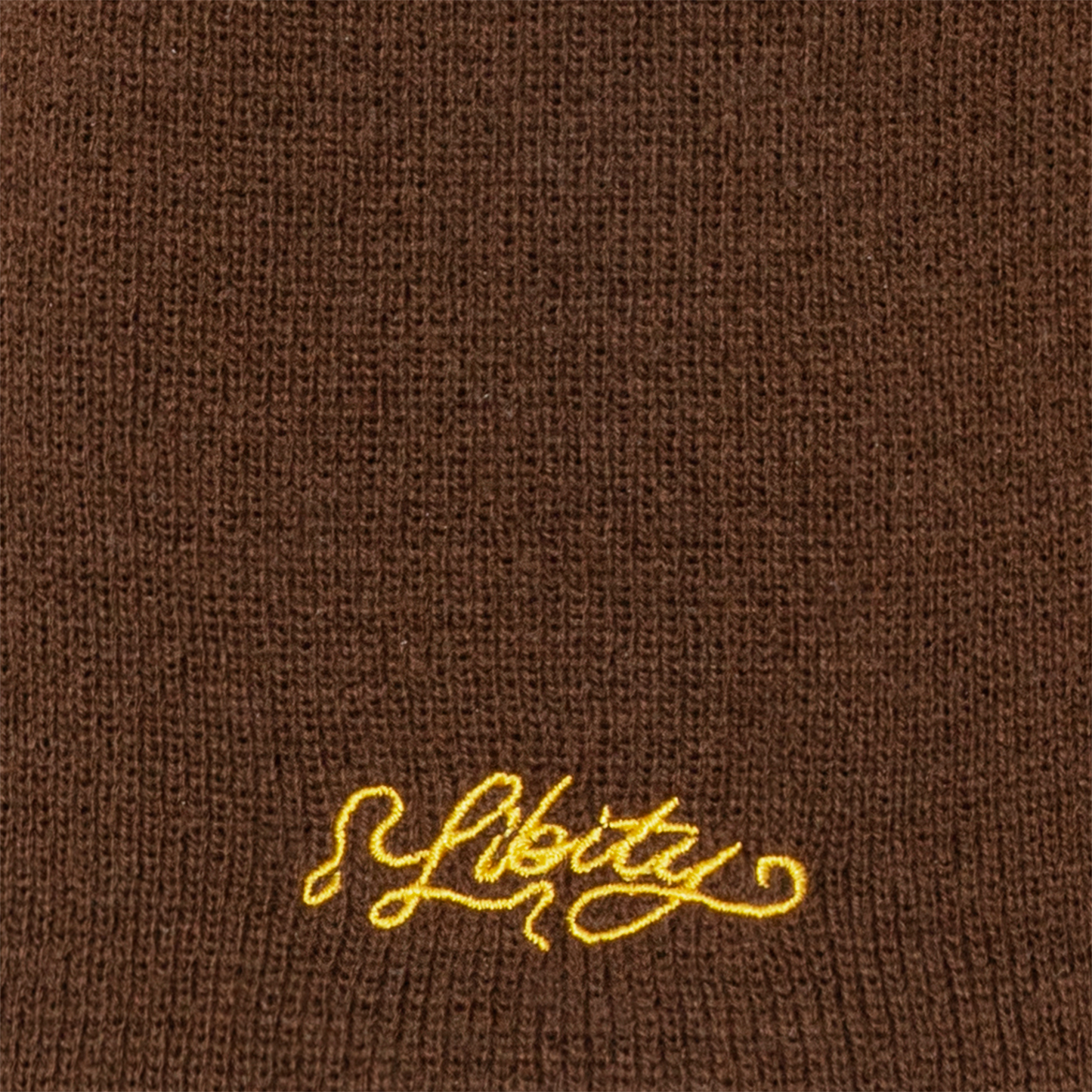 LIBITY STITCH BEANIE (BROWN)