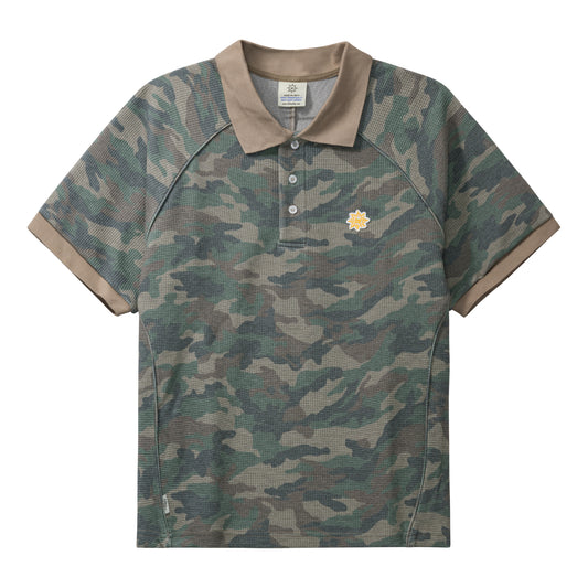 LIBITY WAFFLE POLO (WOODLAND CAMO)