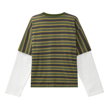 LIBITY LONGSLEEVE TEE (GREEN STRIPED)