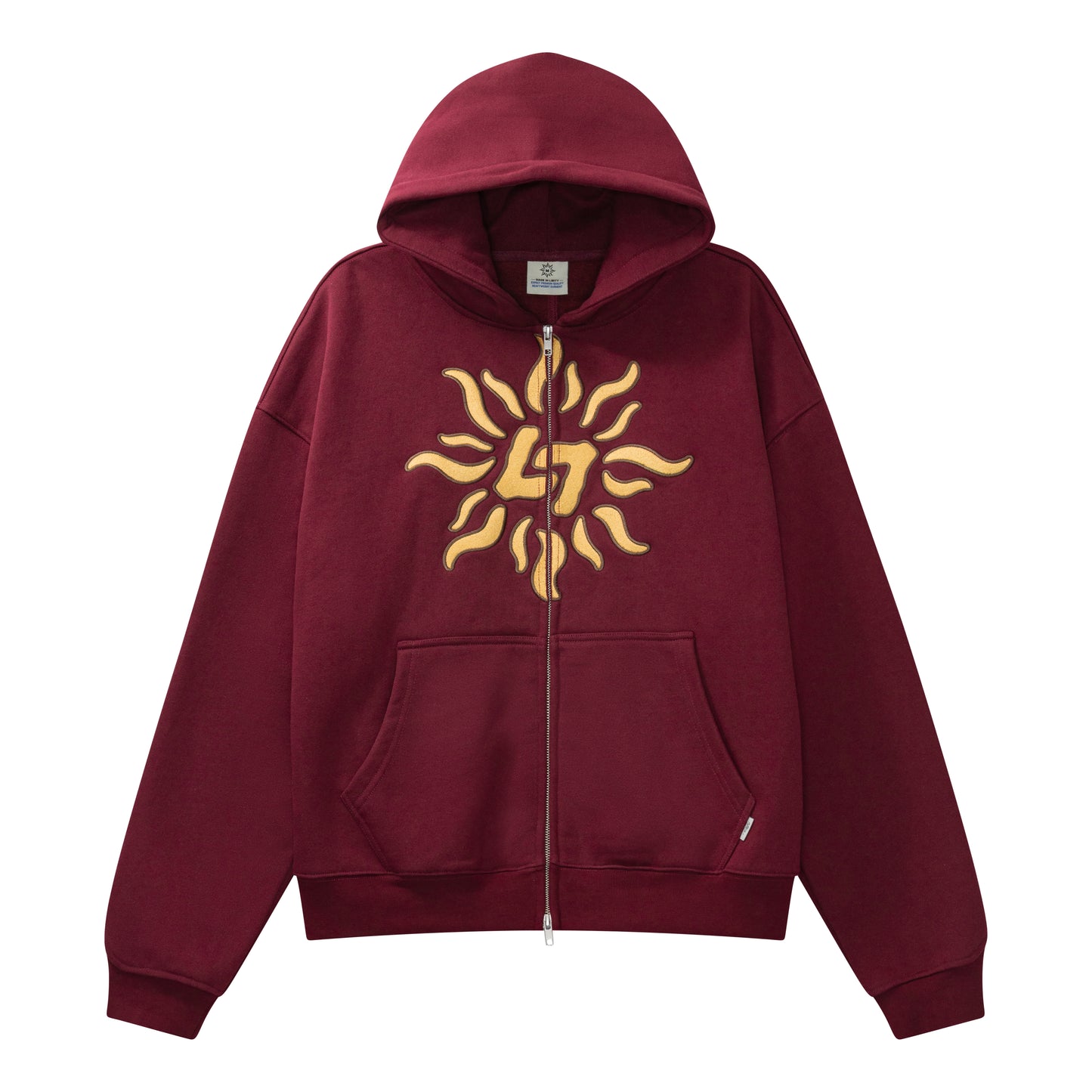 LIBITY ZIP HOODIE (BURGUNDY RED)