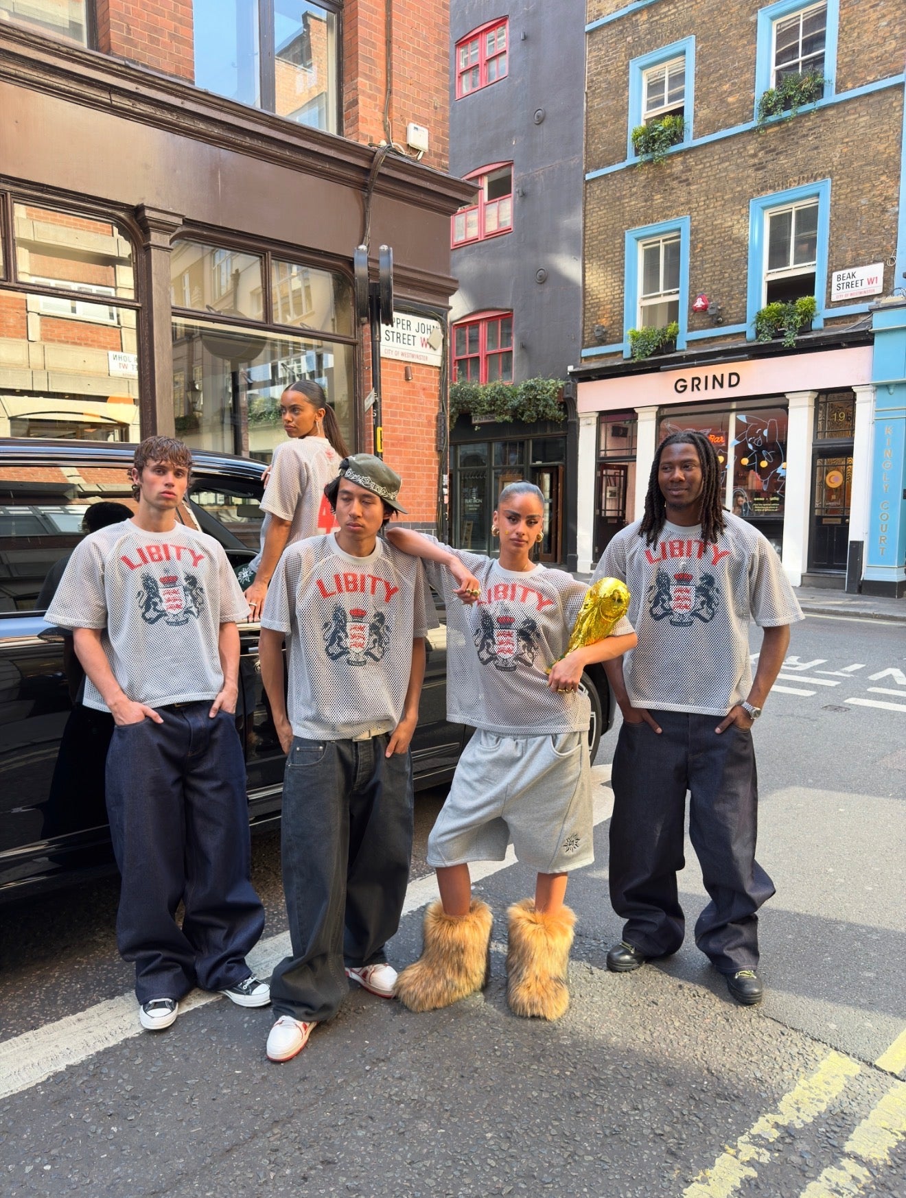 LIBITY ENGLAND MESH JERSEY (GREY)