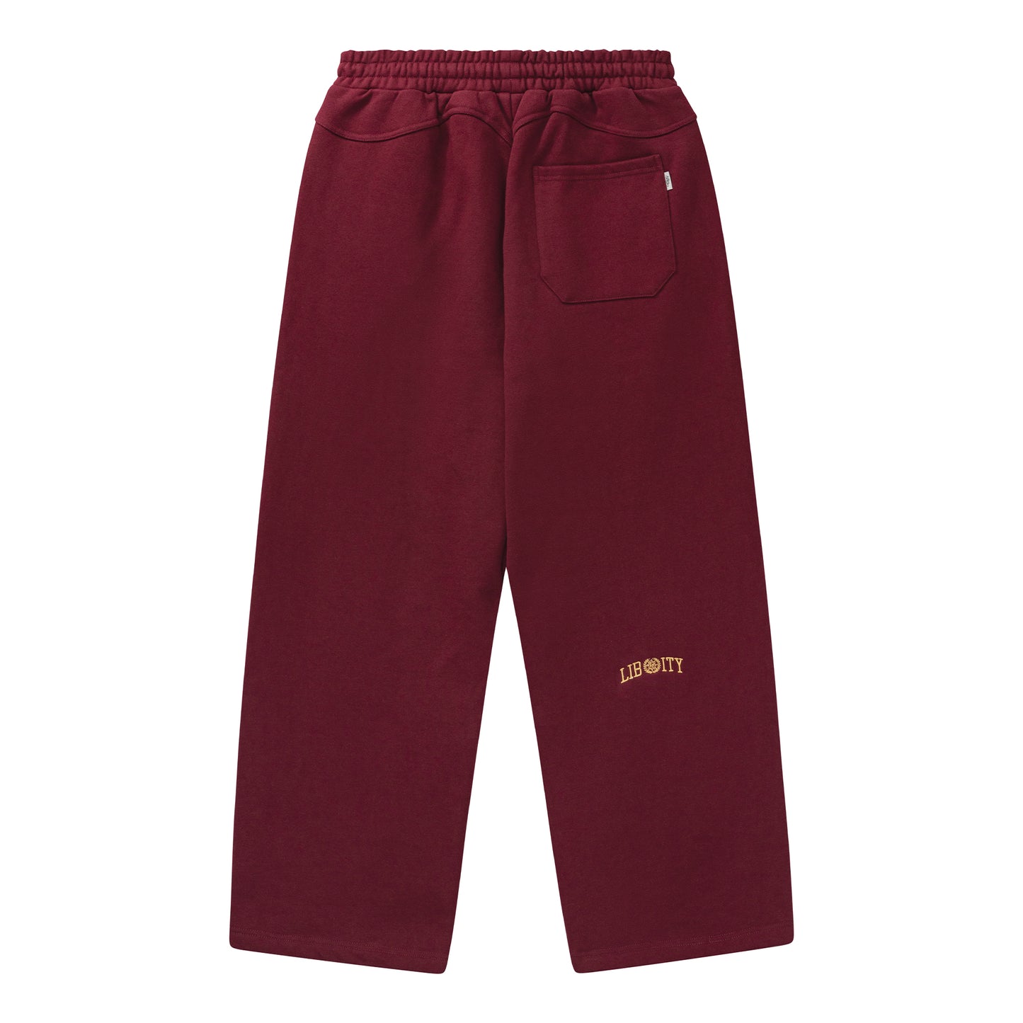 LIBITY UNCUFFED JOGGER (BURGUNDY RED)