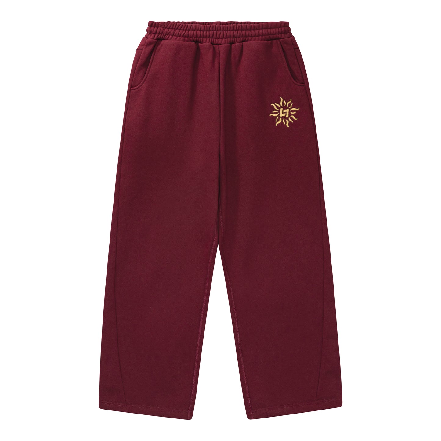 LIBITY UNCUFFED JOGGER (BURGUNDY RED)