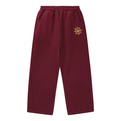 LIBITY UNCUFFED JOGGER (BURGUNDY RED)