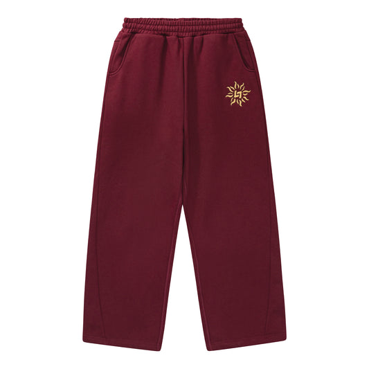 LIBITY UNCUFFED JOGGER (BURGUNDY RED)
