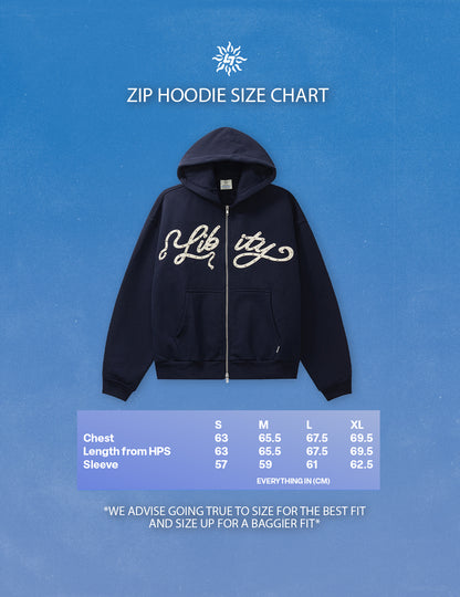 LIBITY ZIP HOODIE (RHINESTONE)
