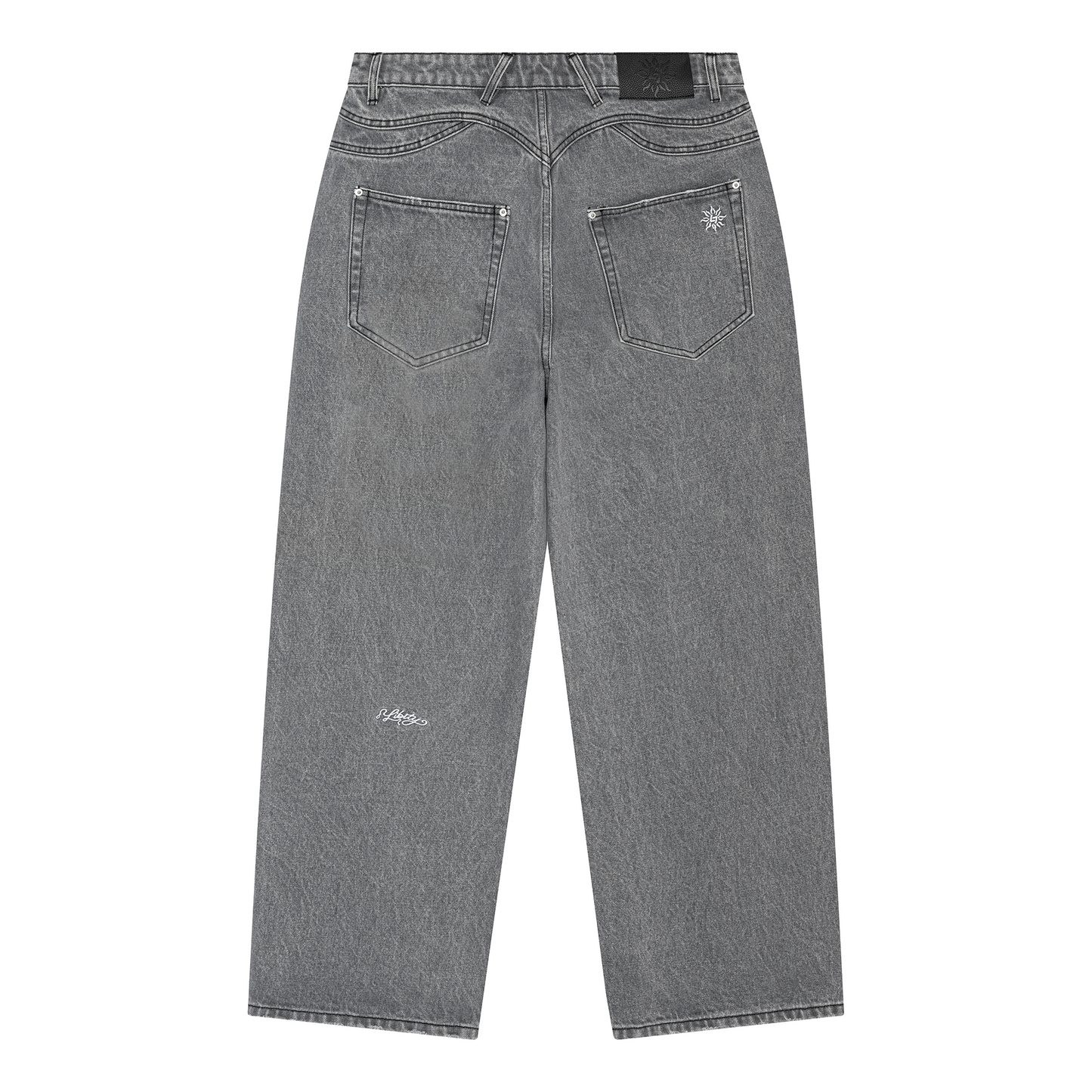 LIBITY RAW DENIM JEANS (GREY WASH)