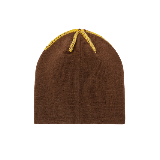 LIBITY STITCH BEANIE (BROWN)