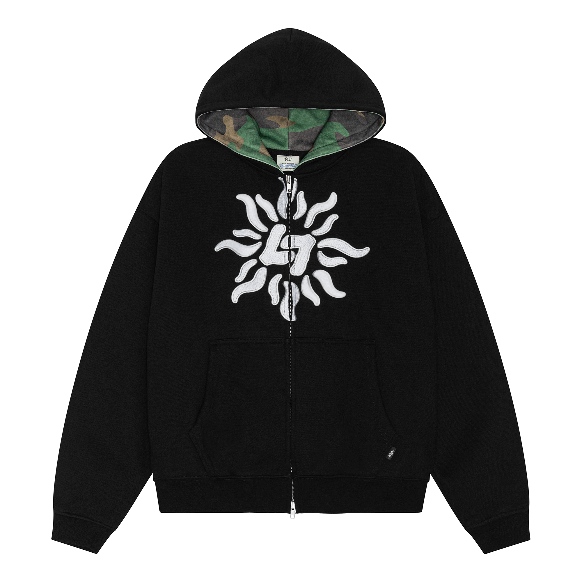 Libity ダブルジップフーディzip up hoody gray jimmy LIBITY ZIP