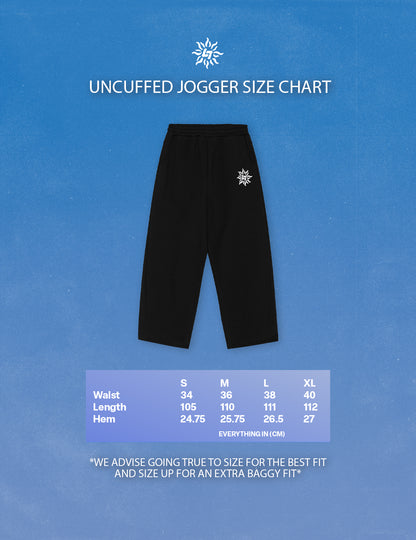 LIBITY UNCUFFED JOGGER (BLACK)