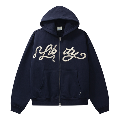 LIBITY ZIP HOODIE (RHINESTONE)