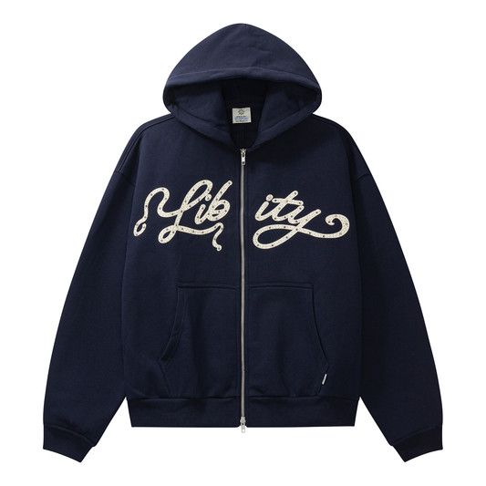 LIBITY ZIP HOODIE (RHINESTONE)